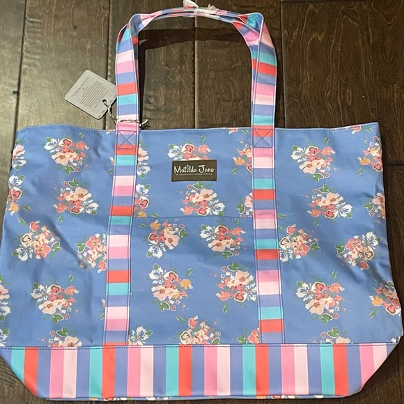 Matilda Jane Bags Matilda Jane Blue Floral Tote Bag New With Tags Poshmark